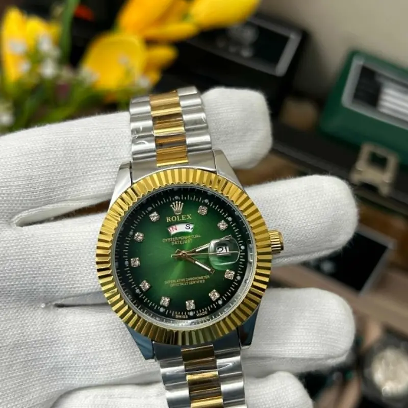 Rolex Oyster Perpetual Datejust Two Tone Blue