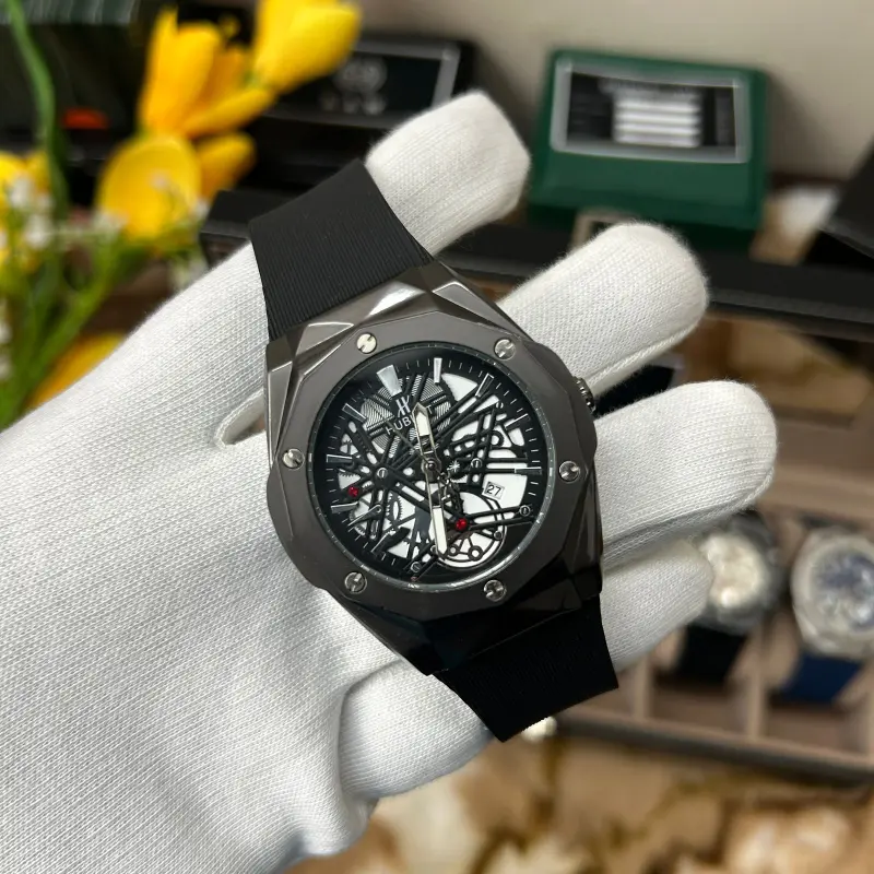 Premium Hublot Spider Watch | Ash Black
