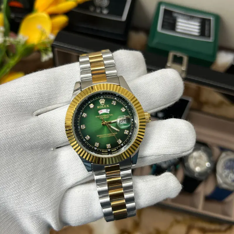 Rolex Oyster Perpetual Datejust Two Tone Blue