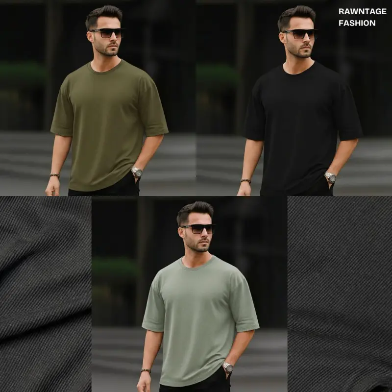 3 pc Semi-Drop Shoulder Tshirt