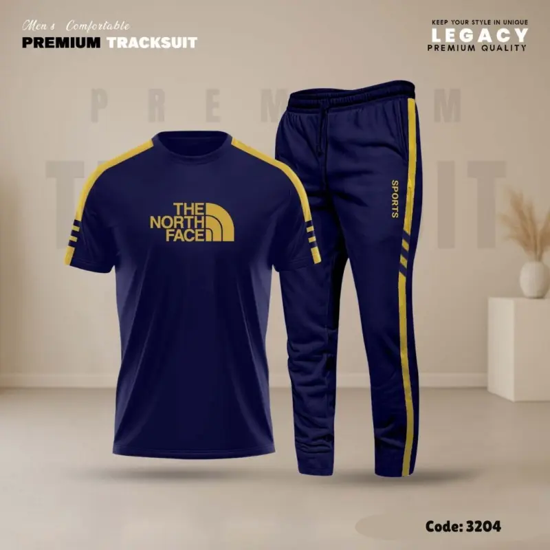 Navy NorthFace Tracksuit set 3204
