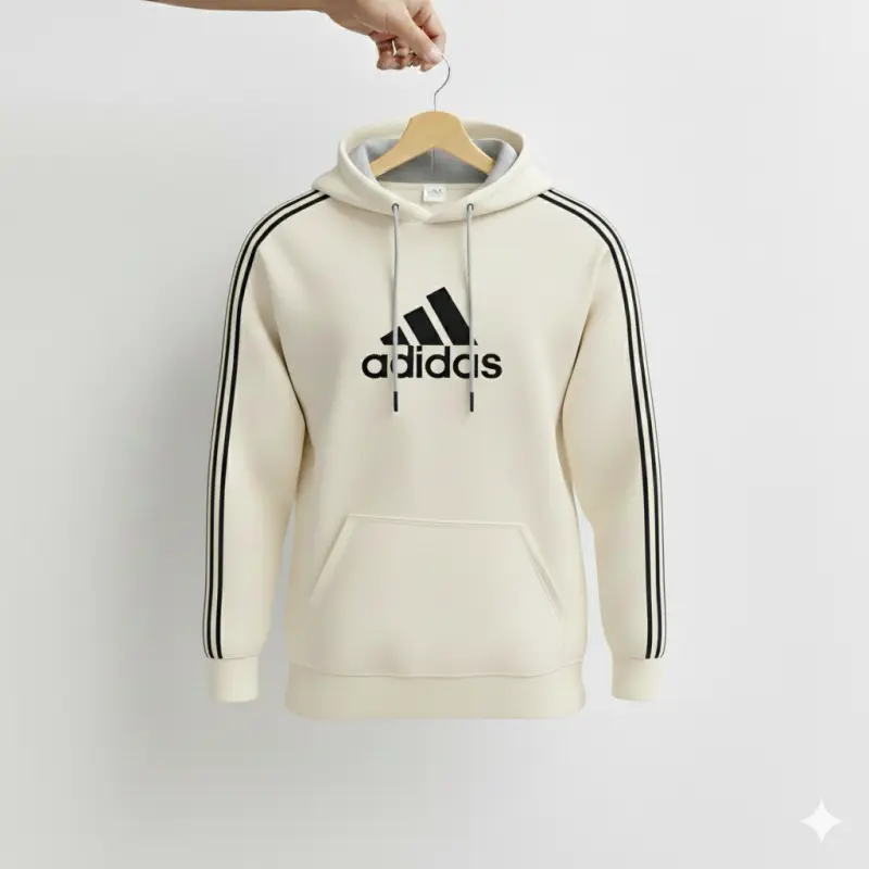 Premium Adidas Hoodie Off White